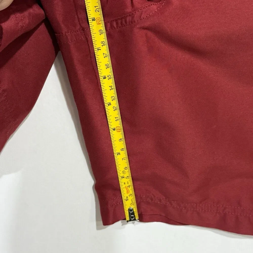 Croft & Barrow Swim Trunks Men's Size Medium Red Shorts Mesh Lined Drawstring